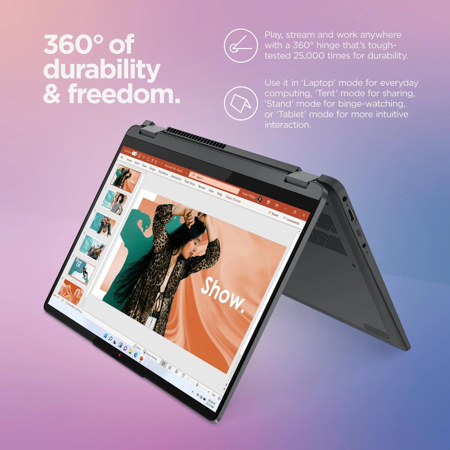 Ideapad Flex 5 14IAU7 14" WUXGA Multi-Touch, Intel Core I3-1215U, 8GB Lpddr4X, Intel UHD Graphics, 256GB SSD, Win 11 Home in S Mode, Storm Grey, 82R7003WUS