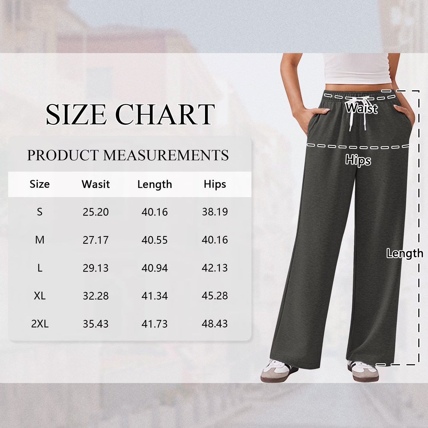Fall Pants for Women Casual Sweatpants for Women Elastic Waistband Lounge Pants Women with Pockets Comfy Pants Winter Pants for Women Dark Grey M