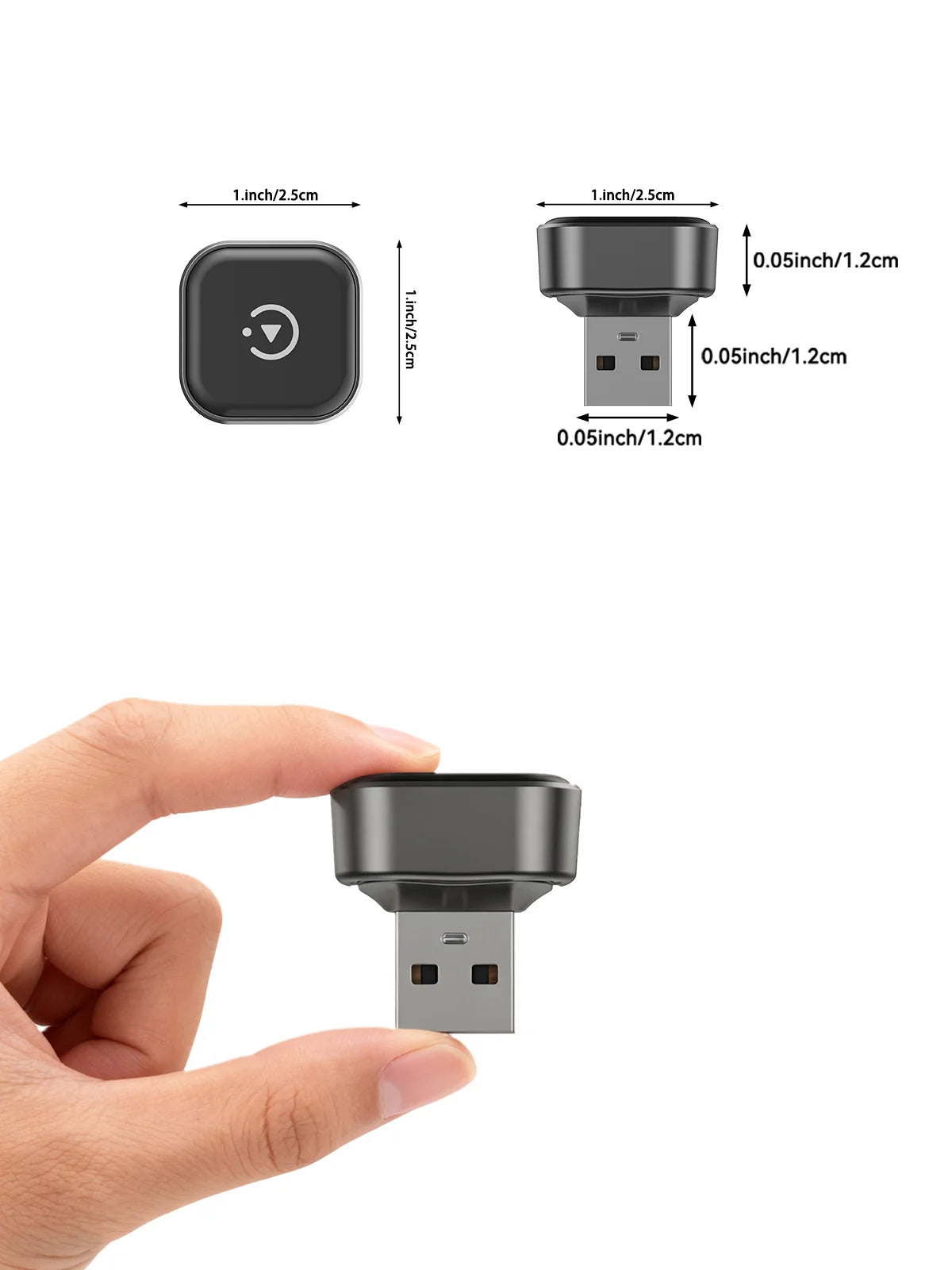 2 in 1 Wireless Carplay & Android Auto Dongle Fast Auto-Connect Compact Plug & Play for Iphone Android, USB A/USB-C No Delay